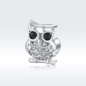 Pandora Style Silver Owl Charm - BSC124 Pandora Style Silver Owl Charm - BSC124