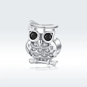 Pandora Style Silver Owl Charm - BSC124 (image for) Pandora Style Silver Owl Charm - BSC124