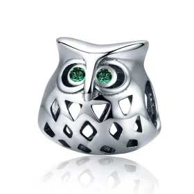 Pandora Style Silver Owl Charm - SCC424 Pandora Style Silver Owl Charm - SCC424