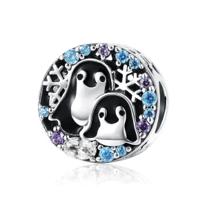Pandora Style Silver Penguin House Charm - SCC992 (image for) Pandora Style Silver Penguin House Charm - SCC992