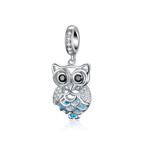 Pandora Style Silver Perpetual Owl Dangle - SCC1124 Pandora Style Silver Perpetual Owl Dangle - SCC1124