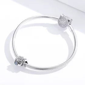 Pandora Style Silver Retro Peacock Charm - SCC1558 Pandora Style Silver Retro Peacock Charm - SCC1558