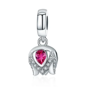 Pandora Style Silver Story of Tulip Dangle - SCC1027 (image for) Pandora Style Silver Story of Tulip Dangle - SCC1027