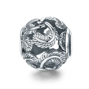 Pandora Style Silver Vintage Wings Charm - SCC810 (image for) Pandora Style Silver Vintage Wings Charm - SCC810