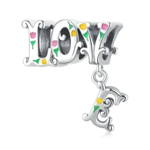 (image for) Pandora Style Three-Dimensional Letters Charm - BSC518