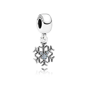 Disney, Mickey's Sparkling Snowflake Charm - PANDORA Dangle (image for) Disney, Mickey's Sparkling Snowflake Charm - PANDORA Dangle