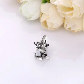 Mickey and Minnie Mouse Dangle Charm by PANDORA - 7501057371846P Mickey and Minnie Mouse Dangle Charm by PANDORA - 7501057371846P
