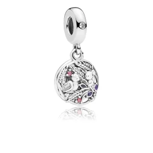 PANDORA Always By Your Side Dangle Charm, Multi-Colored CZ & Purple Enamel - 797671CZRMX (image for) PANDORA Always By Your Side Dangle Charm, Multi-Colored CZ & Purple Enamel - 797671CZRMX