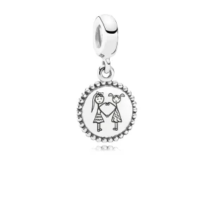 PANDORA Besties Dangle Charm - ENG791169-35 (image for) PANDORA Besties Dangle Charm - ENG791169-35