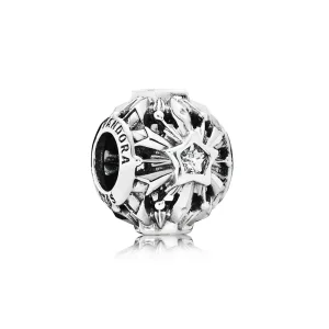 PANDORA Disney Frozen Snowflake Openwork Silver Charm With Cubic Charm - 791563CZ (image for) PANDORA Disney Frozen Snowflake Openwork Silver Charm With Cubic Charm - 791563CZ