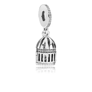 PANDORA Free as a Bird Dangle Charm, Clear CZ - 797575CZ (image for) PANDORA Free as a Bird Dangle Charm, Clear CZ - 797575CZ