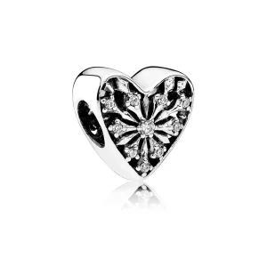 PANDORA Heart of Winter Charm, Clear CZ - 791996CZ (image for) PANDORA Heart of Winter Charm, Clear CZ - 791996CZ
