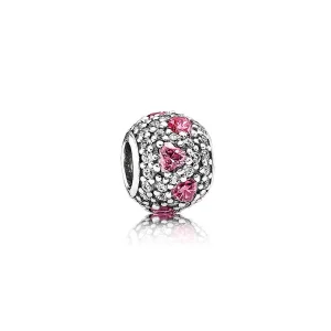 PANDORA Heart Pavé Gems Ball Charm - 791249CZS (image for) PANDORA Heart Pavé Gems Ball Charm - 791249CZS