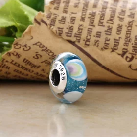 PANDORA Iridescent Rainbow Charm, Murano Glass - 797013 PANDORA Iridescent Rainbow Charm, Murano Glass - 797013