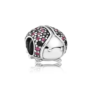 PANDORA Ladybird Pave Silver Charm With Fancy Red Cubic Zirconia - 791484CFR (image for) PANDORA Ladybird Pave Silver Charm With Fancy Red Cubic Zirconia - 791484CFR