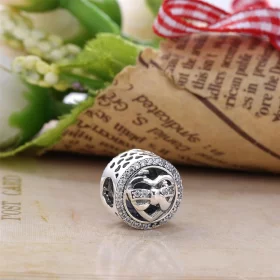 PANDORA Loving Ties, Clear CZ Charm - 792146CZ PANDORA Loving Ties, Clear CZ Charm - 792146CZ
