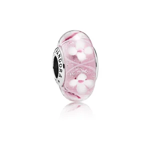 PANDORA Pink Field of Flowers Bead Charm - 791665 (image for) PANDORA Pink Field of Flowers Bead Charm - 791665