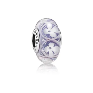 PANDORA Purple Field of Flowers Bead Charm - 791667 (image for) PANDORA Purple Field of Flowers Bead Charm - 791667