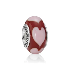 PANDORA Red Love, Pink Hearts Charm - 790658 (image for) PANDORA Red Love, Pink Hearts Charm - 790658