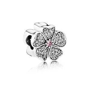 PANDORA Sparkling Apple Blossom Charm - 791831NBP (image for) PANDORA Sparkling Apple Blossom Charm - 791831NBP