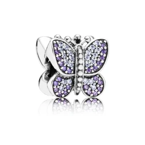PANDORA Sparkling Butterfly Charm - 791257ACZ (image for) PANDORA Sparkling Butterfly Charm - 791257ACZ