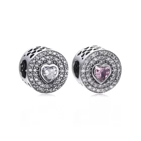PANDORA Sparkling Heart Charm - PX00190-1 PANDORA Sparkling Heart Charm - PX00190-1