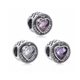 PANDORA Sparkling Heart Charm - PX00210-1 PANDORA Sparkling Heart Charm - PX00210-1