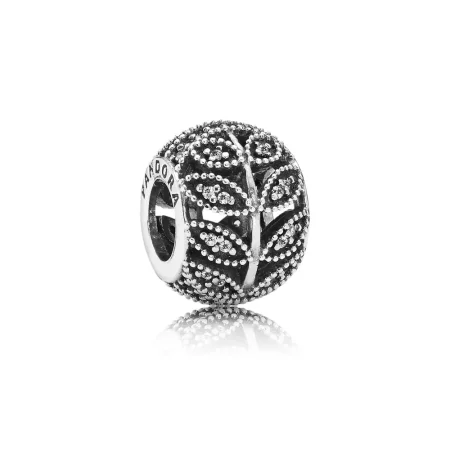 PANDORA Sparkling Leaves Openwork Charm - 791380CZ PANDORA Sparkling Leaves Openwork Charm - 791380CZ