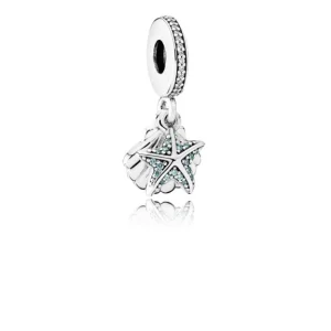 PANDORA Tropical Starfish & Seashell Pendant Charm - 792076CZF (image for) PANDORA Tropical Starfish & Seashell Pendant Charm - 792076CZF