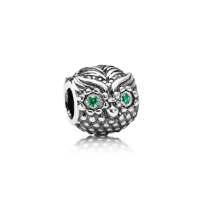 PANDORA Wise Owl Charm - 791211CZN (image for) PANDORA Wise Owl Charm - 791211CZN