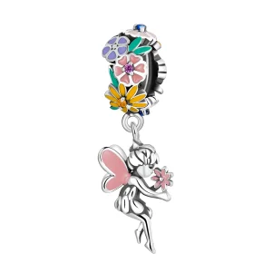 Pandora Style Flower Elf Dangle - BSC592 (image for) Pandora Style Flower Elf Dangle - BSC592