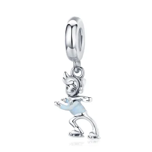 (image for) Pandora Style Little Boy Skiing Dangle - SCC1352