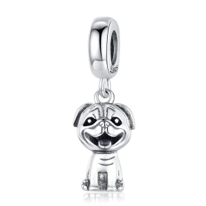 Pandora Style Pug Dangle - SCC1320 (image for) Pandora Style Pug Dangle - SCC1320