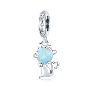 Pandora Style Silver Beloved Kitty Dangle - BSC235 (image for) Pandora Style Silver Beloved Kitty Dangle - BSC235