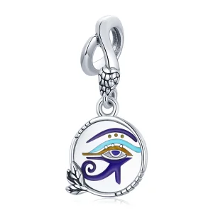 (image for) Pandora Style Silver Egypt - Twin Eyes Dangle - SCC1857