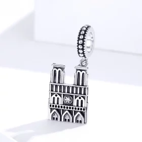 Pandora Style Silver Notre Dame De Paris Dangle - SCC1328 Pandora Style Silver Notre Dame De Paris Dangle - SCC1328