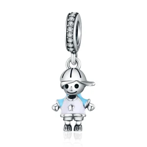 (image for) Pandora Style Silver Perfect Life Little Baby Boy Dangle - SCC544