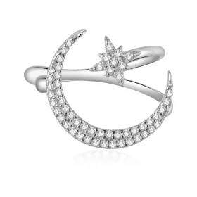 Pandora Style Moon and Stars Ear clip - BSE701 Pandora Style Moon and Stars Ear clip - BSE701