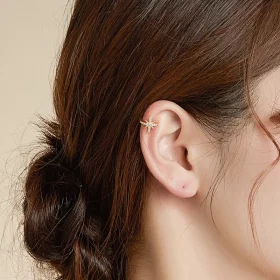 Pandora Style 18ct Gold Plated Polaris Ear clip - SCE999-B Pandora Style 18ct Gold Plated Polaris Ear clip - SCE999-B