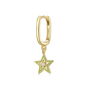 Pandora Style 18ct Gold Plated Shining Star Dangle Earrings - SCE1077-YE (image for) Pandora Style 18ct Gold Plated Shining Star Dangle Earrings - SCE1077-YE