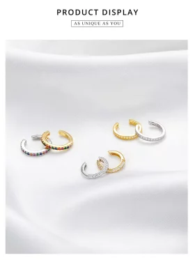 Pandora Style 18ct Gold Plated Simple Ear clip - SCE996-B Pandora Style 18ct Gold Plated Simple Ear clip - SCE996-B