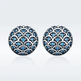 Pandora Style Silver Legend of The Sea Stud Earrings - SCE239 Pandora Style Silver Legend of The Sea Stud Earrings - SCE239