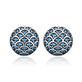 Pandora Style Silver Legend of The Sea Stud Earrings - SCE239 Pandora Style Silver Legend of The Sea Stud Earrings - SCE239