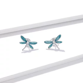 Pandora Style Silver Little Dragonfly Stud Earrings - BSE455 Pandora Style Silver Little Dragonfly Stud Earrings - BSE455