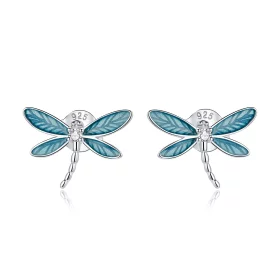Pandora Style Silver Little Dragonfly Stud Earrings - BSE455 Pandora Style Silver Little Dragonfly Stud Earrings - BSE455