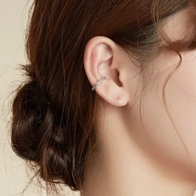 Pandora Style Silver Rainbow Ear clip - SCE993-A Pandora Style Silver Rainbow Ear clip - SCE993-A