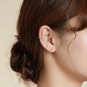 Pandora Style Silver Simple Ear clip - SCE996-A Pandora Style Silver Simple Ear clip - SCE996-A