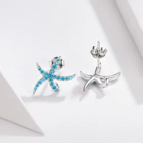 Pandora Style Silver Starfish Stud Earrings - BSE136 Pandora Style Silver Starfish Stud Earrings - BSE136