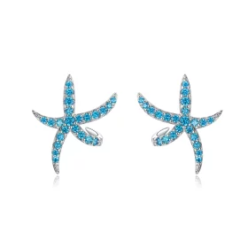 Pandora Style Silver Starfish Stud Earrings - BSE136 Pandora Style Silver Starfish Stud Earrings - BSE136