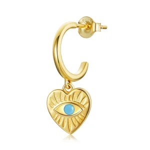 Pandora Style Mysterious Spain - Lucky Heart Hanging Earrings - SCE1141 (image for) Pandora Style Mysterious Spain - Lucky Heart Hanging Earrings - SCE1141